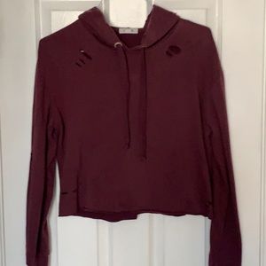 Garage ladies L pullover / hoodie w designed tears